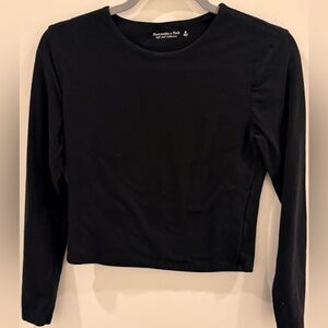 Abercrombie & Fitch Classic Black Long Sleeve Tee
